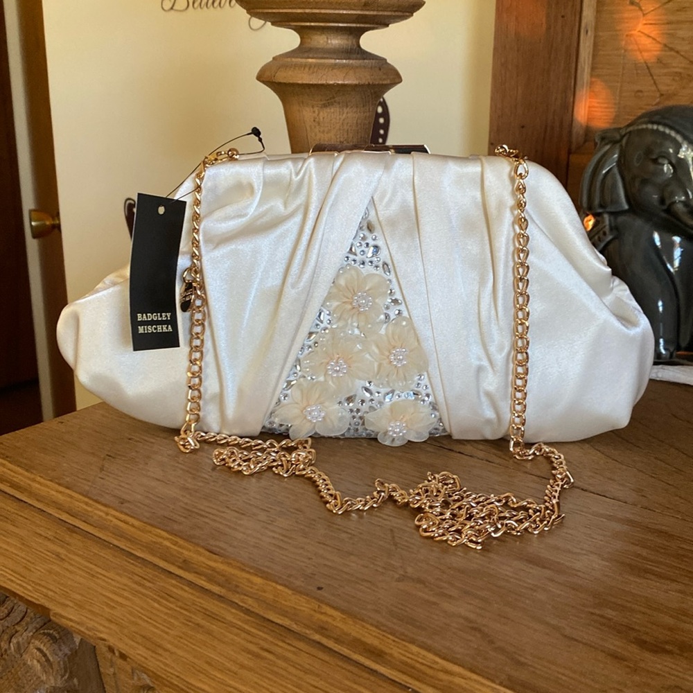 NWT Badgley Mischka clutch or it could be one as Crossbody